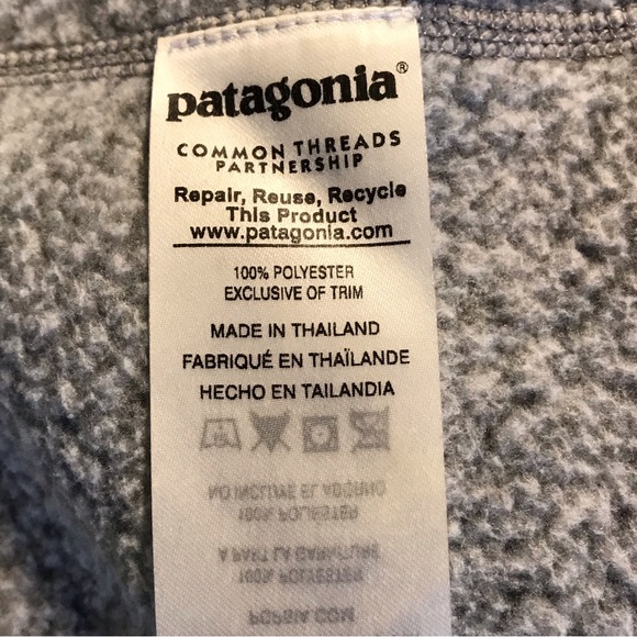 Patagonia Better Sweater Women's Size M Medium 1/4 Zip Fleece - Gray. - Picture 8 of 8